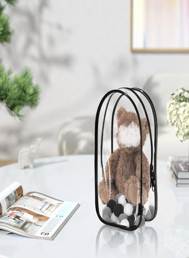 Aerbee Clear Figure Display Bag for LABUBU, Thickening Figures Storage Bag with Keychain, Medium Doll Hanging Blind Box, Portable Douple Zipper Closure Dustproof Collectibles Case for Figures, Dolls - Image 4